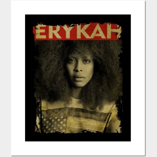 TEXTURE ART- Erykah Badu - RETRO STYLE Posters and Art